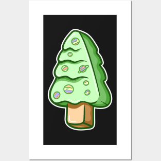 Tree planet ice cream Posters and Art